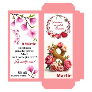 8 Martie - Cutie Ciocolata Mod 28