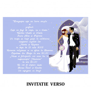 Invitatie Nunta Carte Postala INCP32 - Img 2