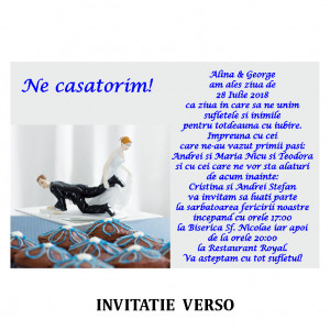 Invitatie Nunta Carte Postala INCP72 - Img 2