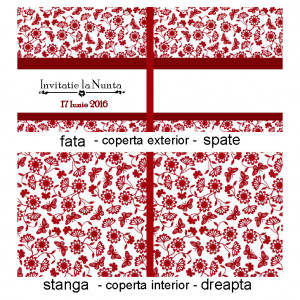 Invitatie Nunta Carticica Simfonie Fluturi Var2 - Img 2