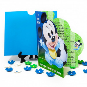 Invitatii Botez Contur Mickey Mouse 15 - Img 4