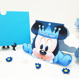 Invitatii Botez Contur Mickey Mouse 3 - Img 3