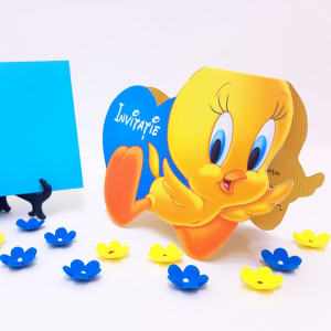 Invitatii Botez Contur Tweety - Img 3