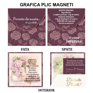 Magnet cu Plic Poveste Flower