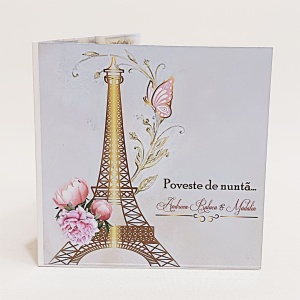 Magnet cu Plic Poveste Paris In Gold - Img 3