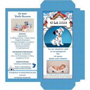 Marturii Botez Cutie de Ciocolata Dalmatian B4