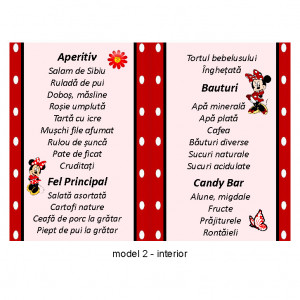 Meniu Botez Gemeni Simplu Minnie Mouse 2 - Img 3