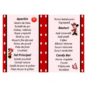 Meniu Botez Simplu Fetite Minnie Mouse 2 - Img 3
