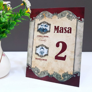 Nr de masa 2 in 1 Nunta-Botez NB5