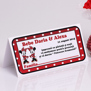 Plic Botez Gemeni 2 Minnie Mouse Var 2 - Img 3
