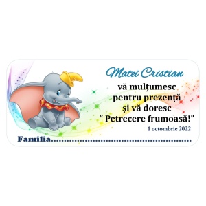 Plic de Bani Botez Dumbo 1