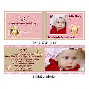 Invitatie Botez Dubla Fairy - Img 3