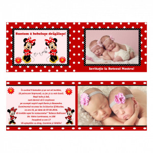 Invitatie Gemeni Dubla 2-Minnie Var 2 - Img 3