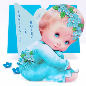 Invitatii Botez Contur Ingeras B10 - Img 3