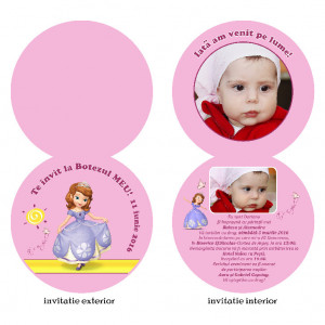 Invitatii Botez Rotunda Dubla Sofia 2