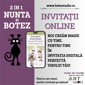 Invitatii Electronice 2 IN 1 Nunta si Botez - Regal NB1 - Img 6