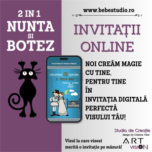 Invitatii Electronice 2 IN 1 Nunta si Botez - Regal NB5 - Img 6