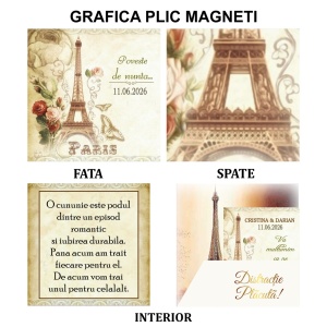 Magnet cu Plic Poveste Paris In Love 1