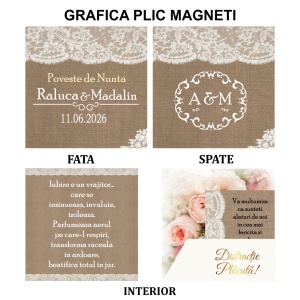 Magnet cu Plic Poveste Rustic