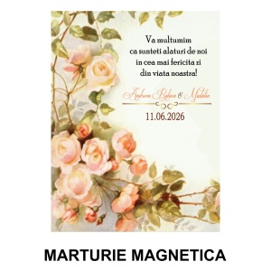 Magnet cu Plic Poveste Wedding Flowers - Img 2