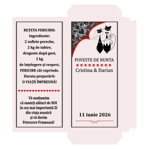 Marturii Nunta Ciocolata Pisici Red