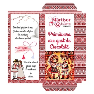 1 Martie - Cutie Ciocolata Martisor Mod 22