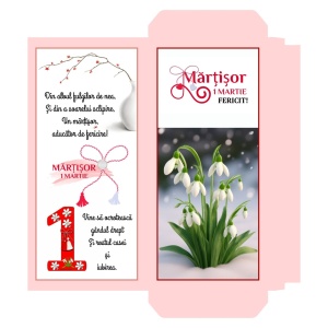 1 Martie - Cutie Ciocolata Martisor Mod 33