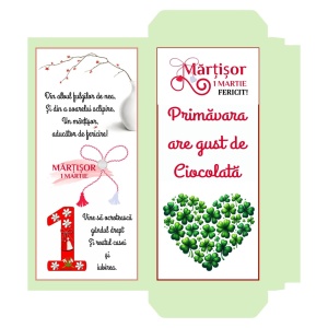 1 Martie - Cutie Ciocolata Martisor Mod 37