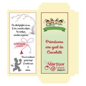1 Martie - Cutie Ciocolata Martisor Mod 45