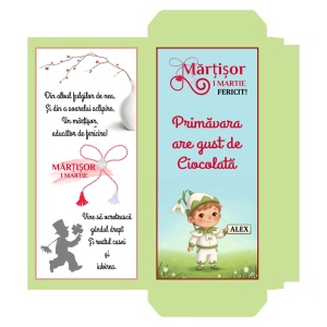 1 Martie - Cutie Ciocolata Martisor Mod 47