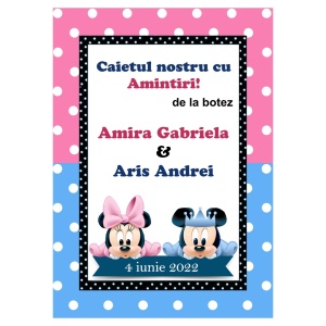 Caiet Amintiri Botez Mickey-Minnie