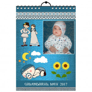 Calendar de perete Silver MOD 12
