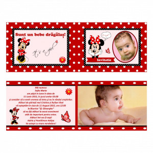 Invitatie Botez Dubla Minnie Mouse - Img 4