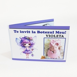 Invitatie Botez Dubla Violeta