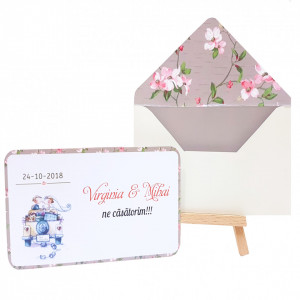 Invitatie Nunta Elegant Just Married