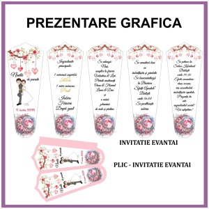 Invitatie Nunta Evantai EV30 - Img 2