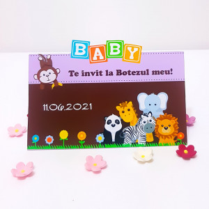 Invitatii Botez Contur In Jungla F - Img 2