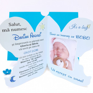Invitatii Botez Contur Ingeras B10 - Img 4