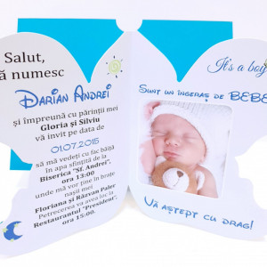 Invitatii Botez Contur Ingeras B6 - Img 4