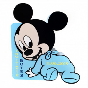 Invitatii Botez Contur Mickey Mouse 10 - Img 2