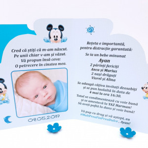 Invitatii Botez Contur Mickey Mouse 9 - Img 6