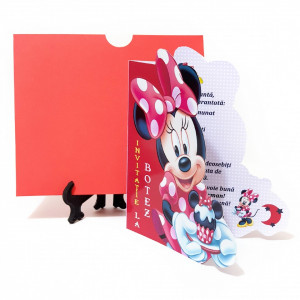 Invitatii Botez Contur Minnie Mouse 7 - Img 3