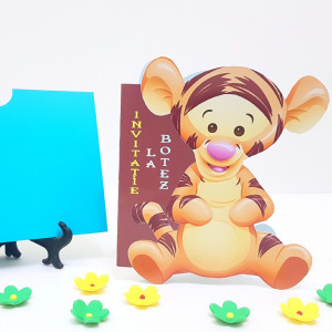 Invitatii Botez Contur Tigger - Img 2
