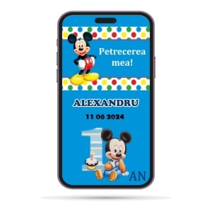 Invitatii Electronice Mot - Mickey Mouse