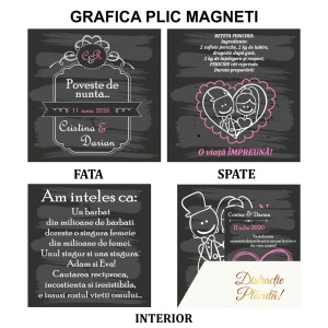 Magnet cu Plic Poveste La Tabla