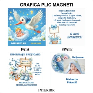 Marturie Magnet cu Plic Poveste 6