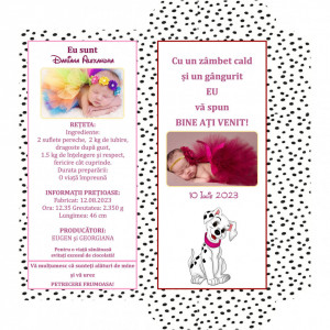 Marturii Botez Cutie de Ciocolata Dalmatian 1