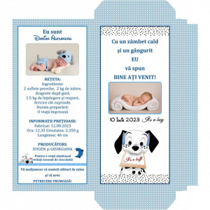 Marturii Botez Cutie de Ciocolata Dalmatian B1