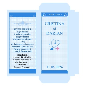 Marturii Nunta Ciocolata Bilet de Avion