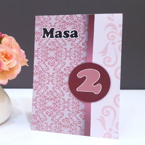 Nr de masa 2 in 1 Nunta-Botez NB3